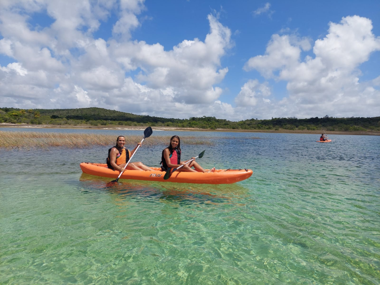 Caiaque na lagoa